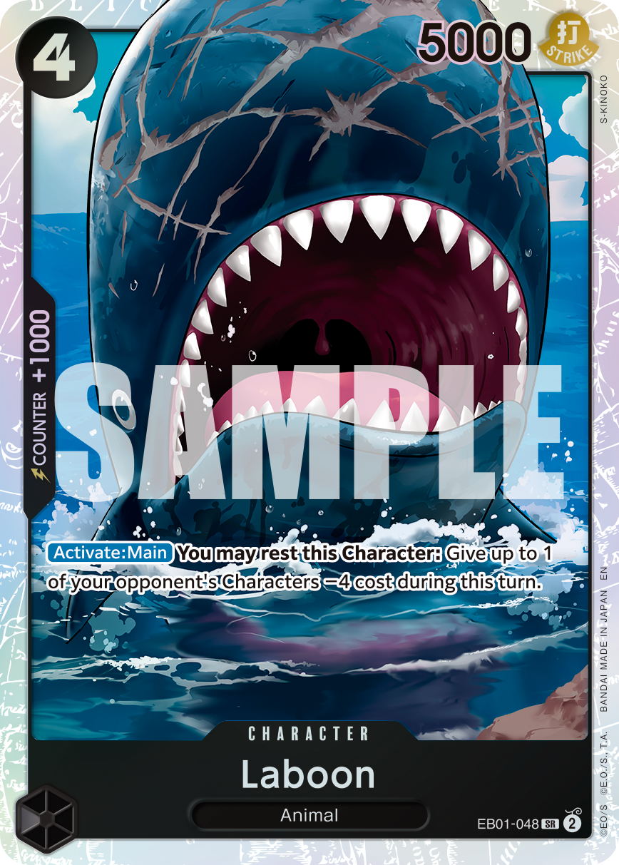 Laboon EB01-048, the SR printing from EB-01 of the One Piece Card Game