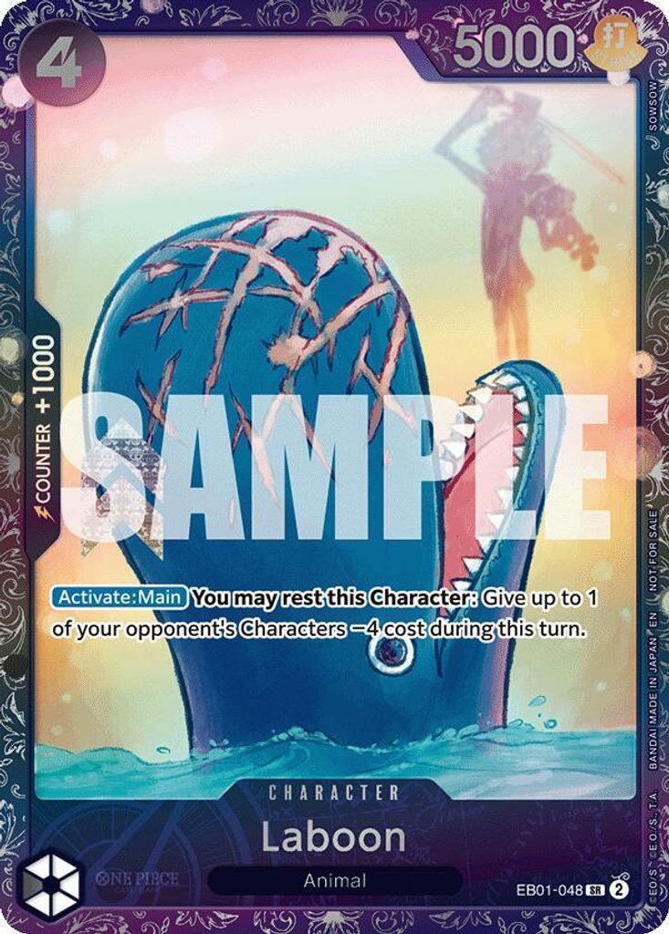 Laboon EB01-048, the SR printing from EB-01 of the One Piece Card Game
