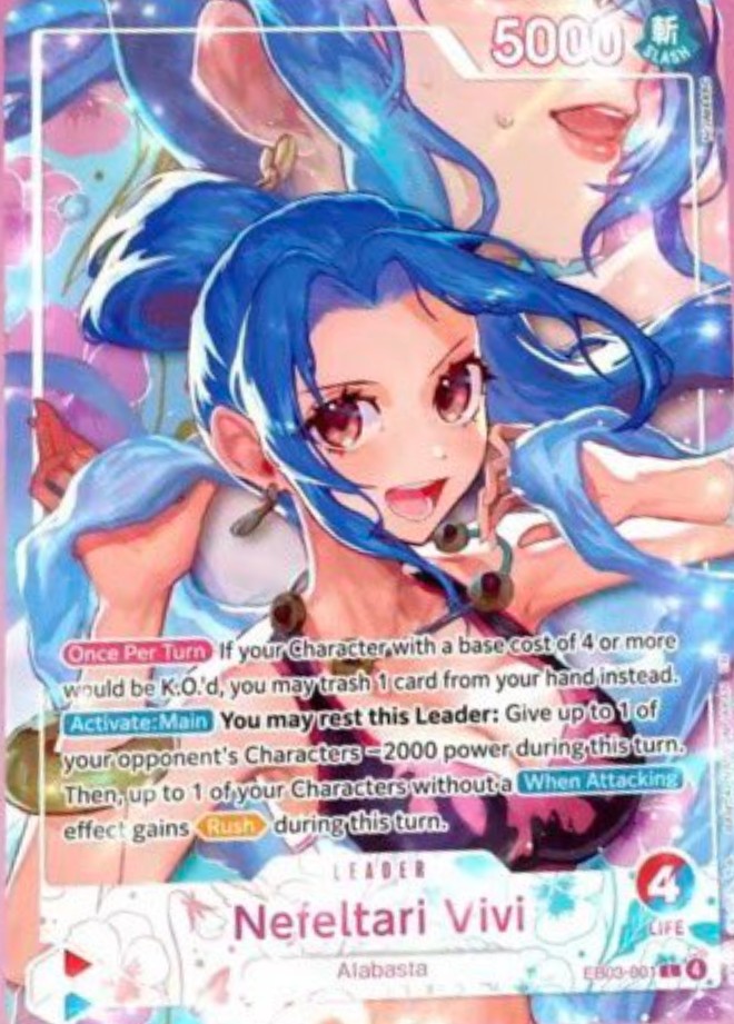 Nefeltari Vivi (001) EB03-001, the L printing from EB-03 of the One Piece Card Game
