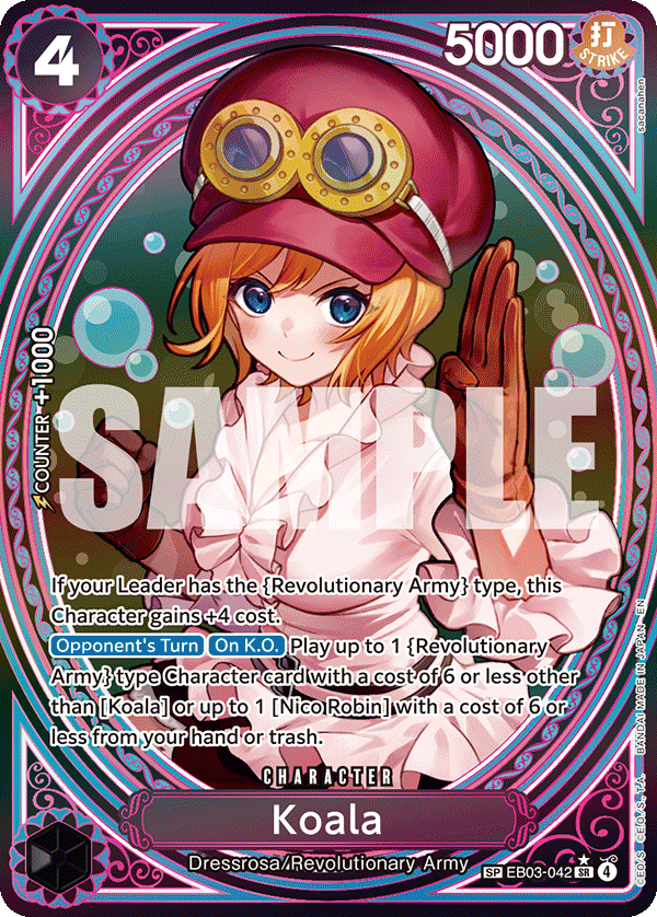 Koala EB03-042, the SP printing from EB-03 of the One Piece Card Game