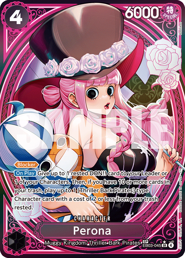 Perona (045) EB03-045, the SP printing from EB-03 of the One Piece Card Game