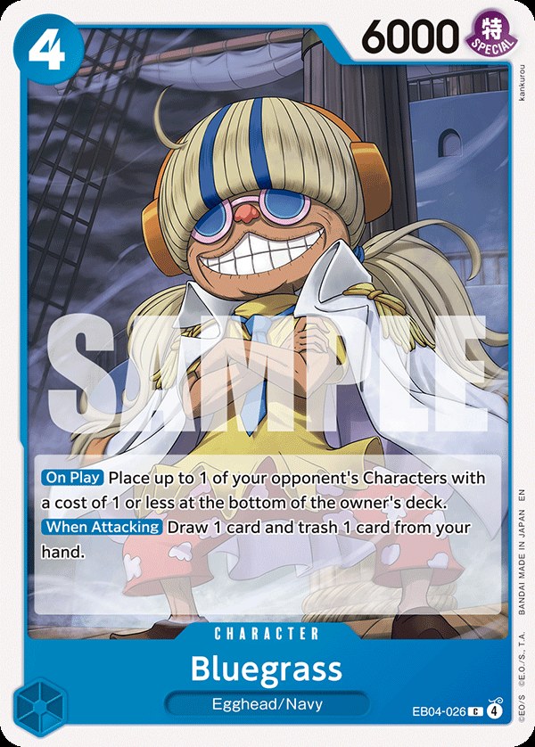 Bluegrass EB04-026, the C printing from EB-04 of the One Piece Card Game
