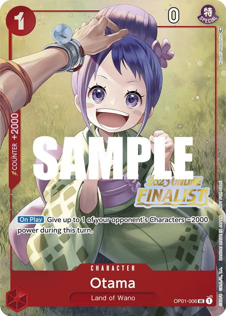 Otama OP01-006, the UC printing from OP-01 of the One Piece Card Game
