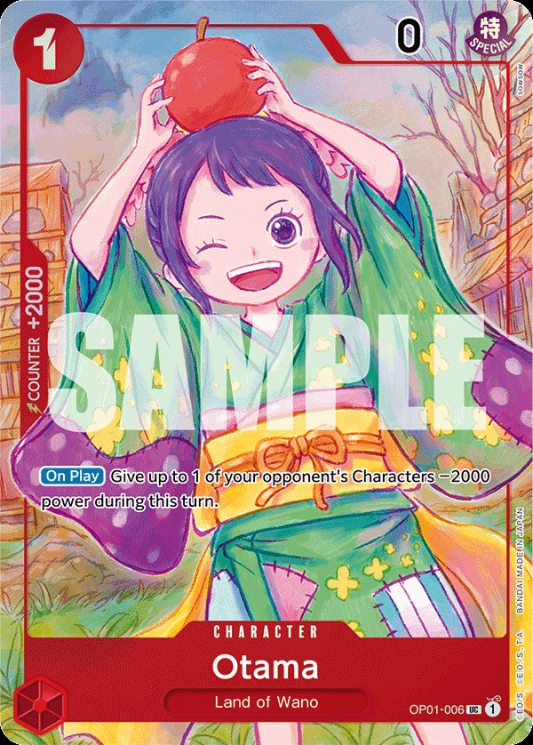 Otama OP01-006, the UC printing from OP-01 of the One Piece Card Game