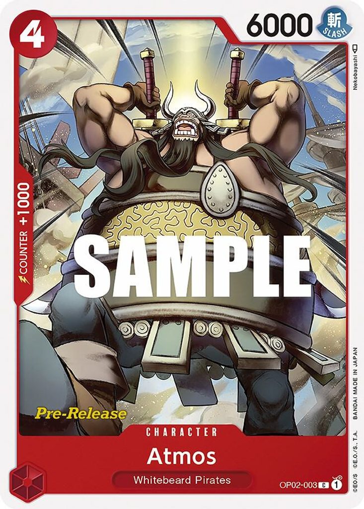 Atmos OP02-003, the C printing from OP-02 of the One Piece Card Game