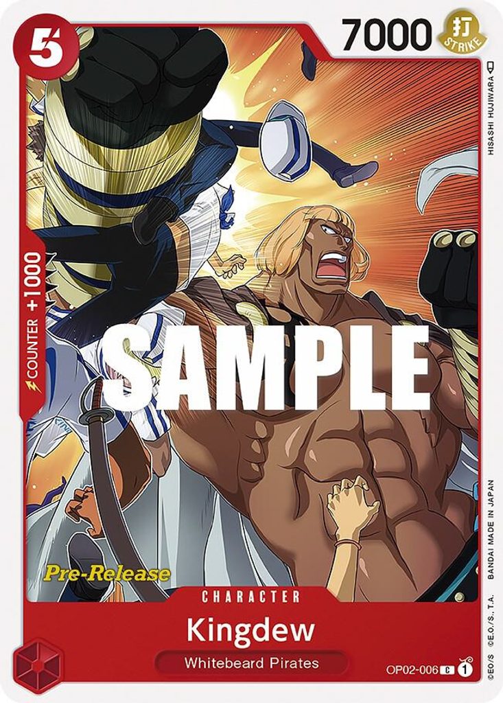 Kingdew OP02-006, the C printing from OP-02 of the One Piece Card Game