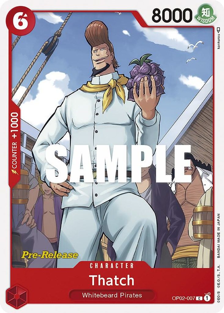 Thatch OP02-007, the C printing from OP-02 of the One Piece Card Game