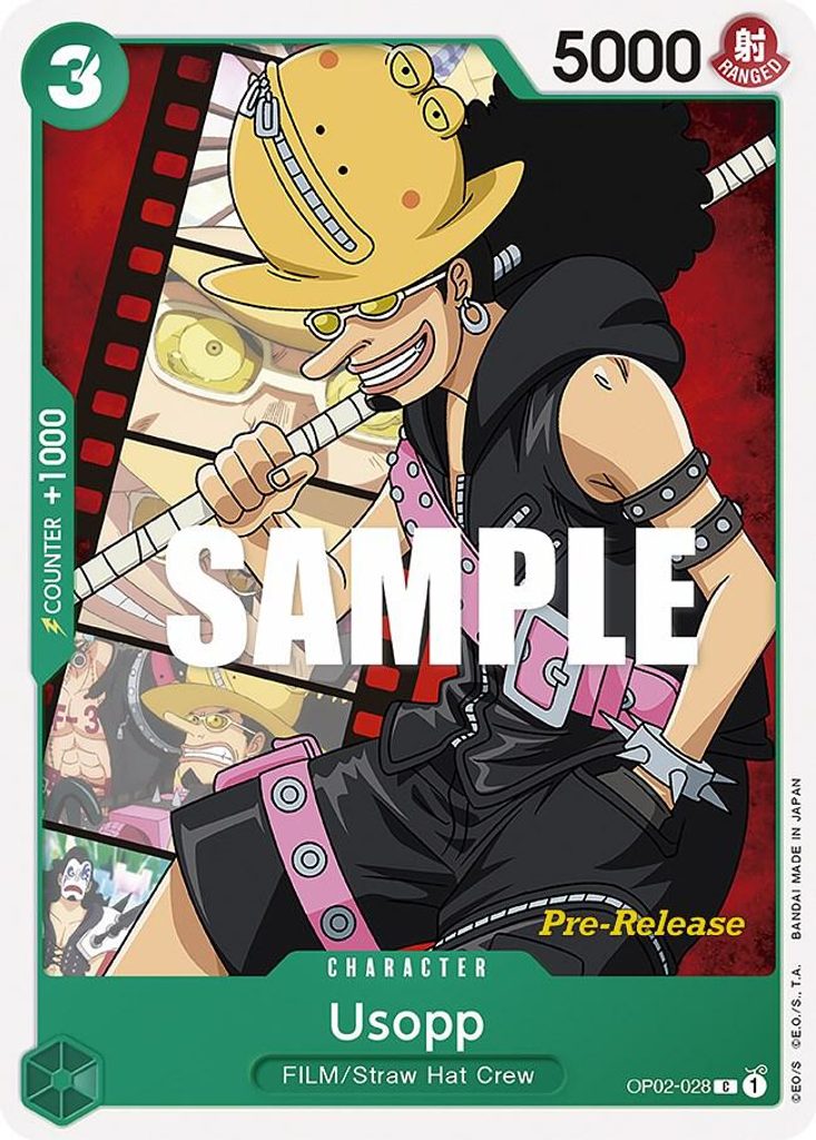 Usopp OP02-028, the C printing from OP-02 of the One Piece Card Game