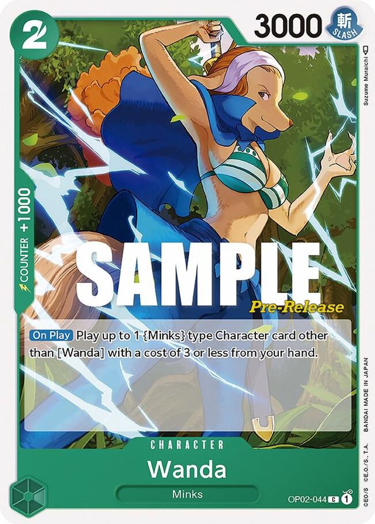 Wanda OP02-044, the C printing from OP-02 of the One Piece Card Game