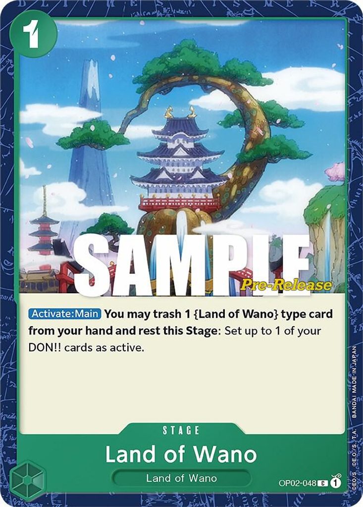 Land of Wano OP02-048, the C printing from OP-02 of the One Piece Card Game