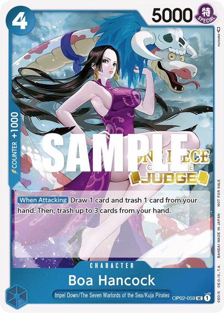 Boa Hancock OP02-059, the UC printing from OP-02 of the One Piece Card Game