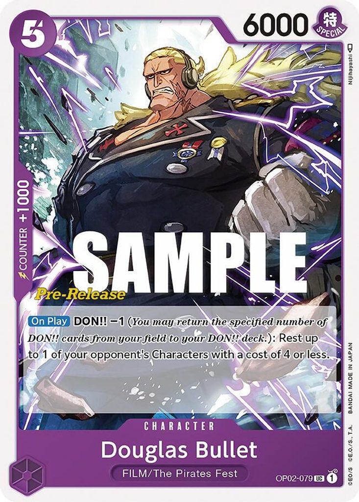 Douglas Bullet OP02-079, the UC printing from OP-02 of the One Piece Card Game