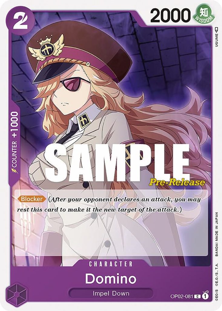 Domino OP02-081, the C printing from OP-02 of the One Piece Card Game