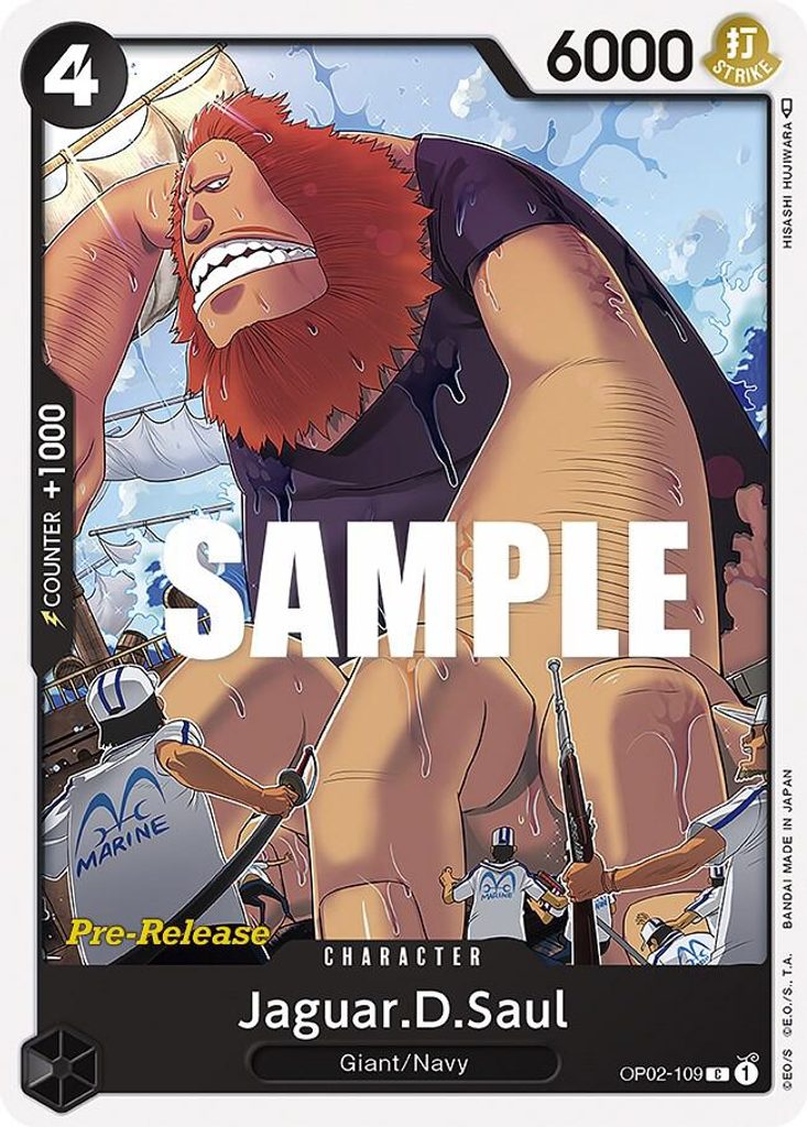 Jaguar.D.Saul OP02-109, the C printing from OP-02 of the One Piece Card Game