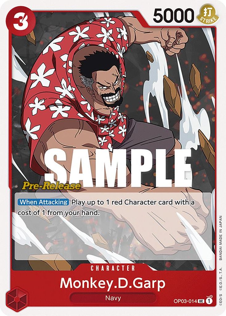 Monkey.D.Garp OP03-014, the UC printing from OP-03 of the One Piece Card Game