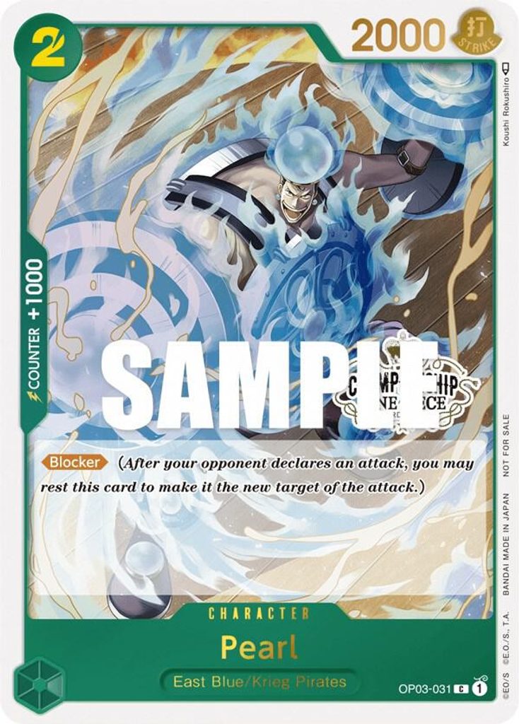 Pearl OP03-031, the C printing from OP-03 of the One Piece Card Game