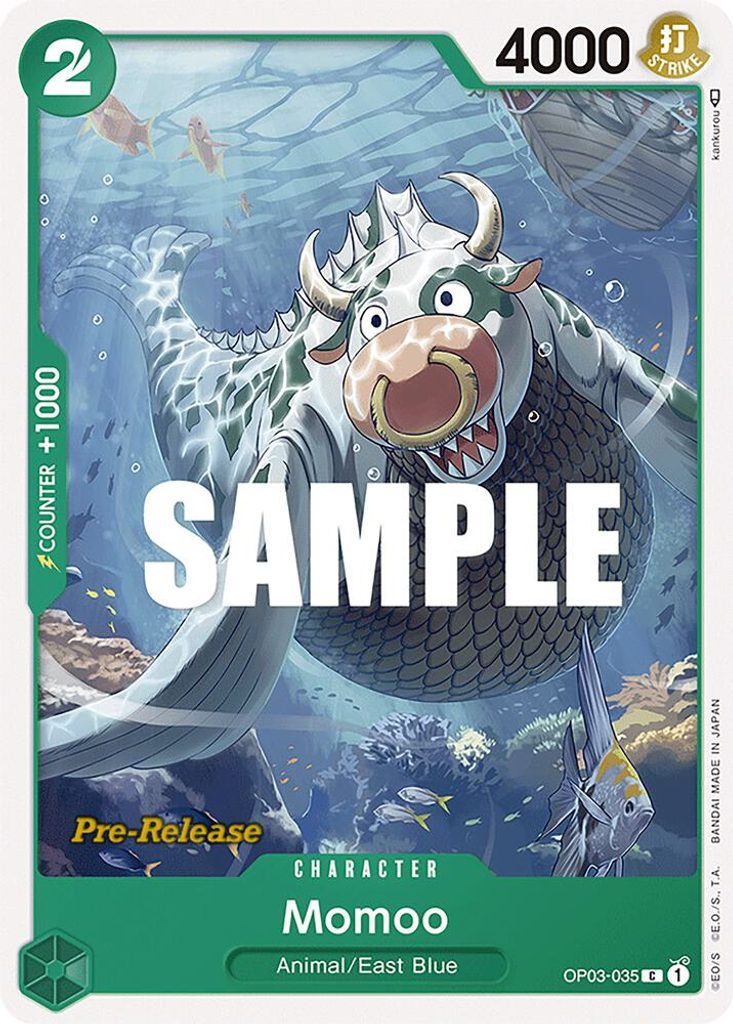 Momoo OP03-035, the C printing from OP-03 of the One Piece Card Game
