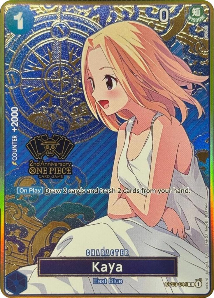 Kaya OP03-044, the R printing from OP-03 of the One Piece Card Game