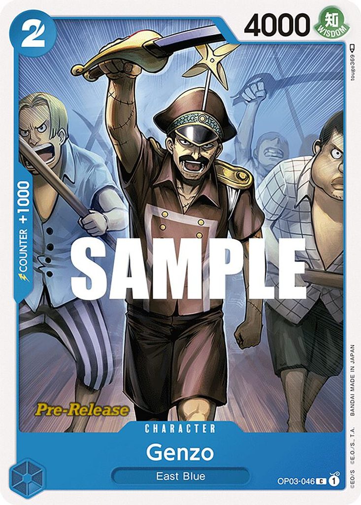 Genzo OP03-046, the C printing from OP-03 of the One Piece Card Game