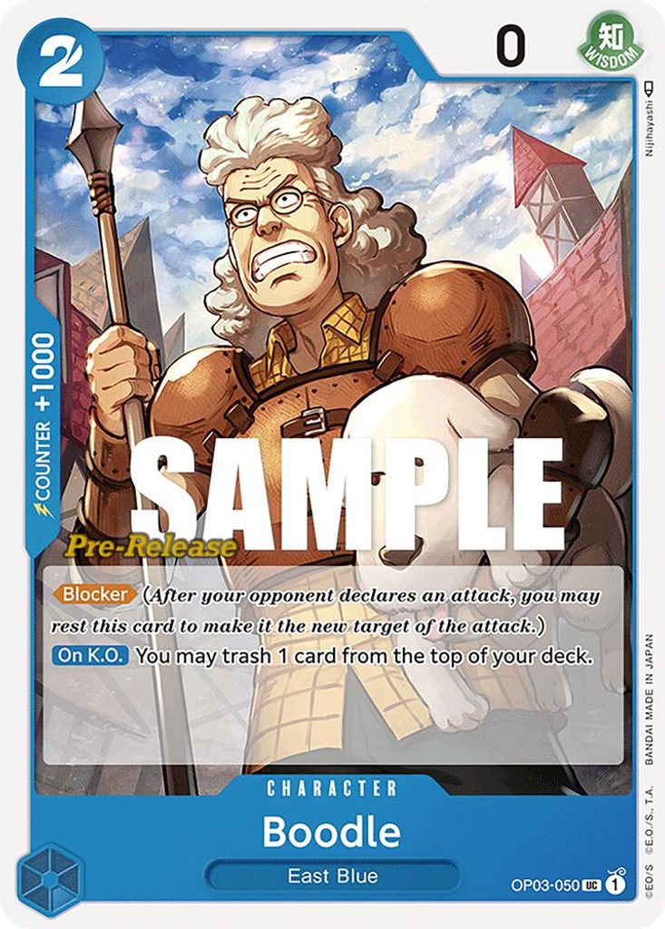 Boodle OP03-050, the UC printing from OP-03 of the One Piece Card Game