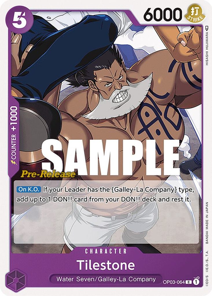 Tilestone OP03-064, the C printing from OP-03 of the One Piece Card Game