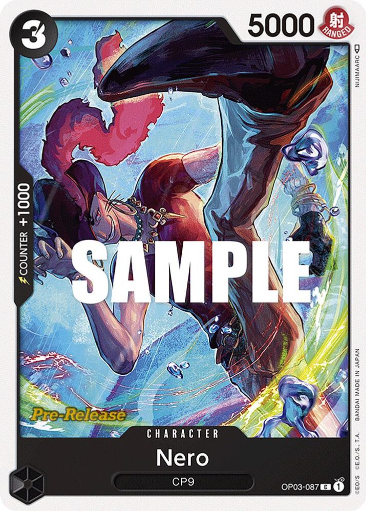 Nero OP03-087, the C printing from OP-03 of the One Piece Card Game