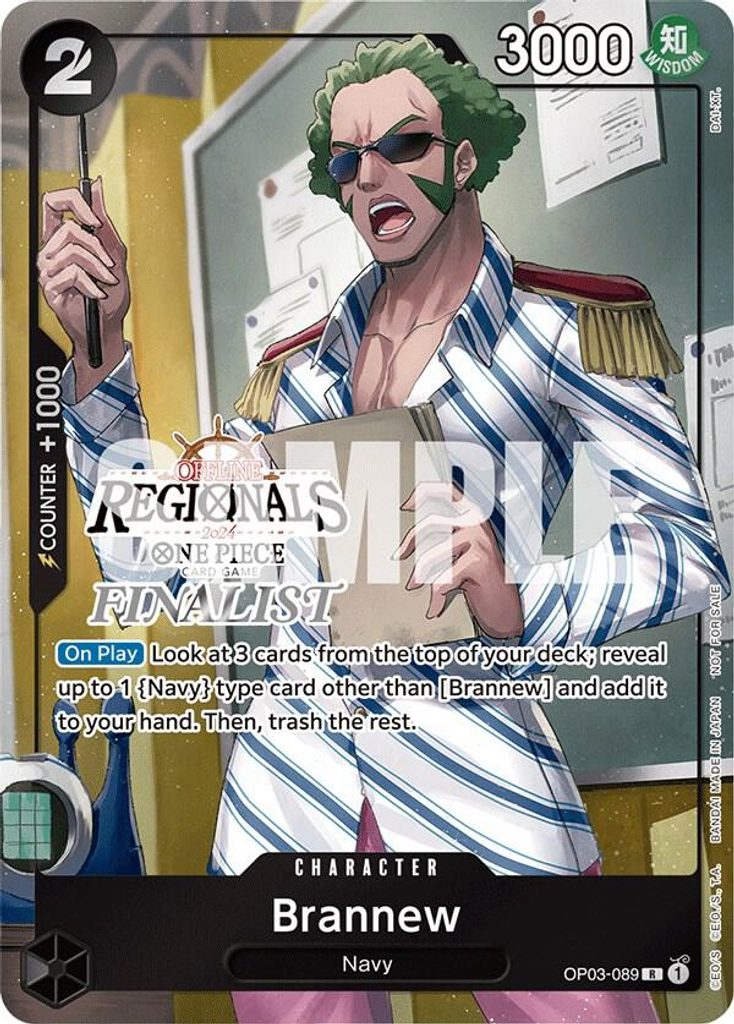 Brannew OP03-089, the R printing from OP-03 of the One Piece Card Game