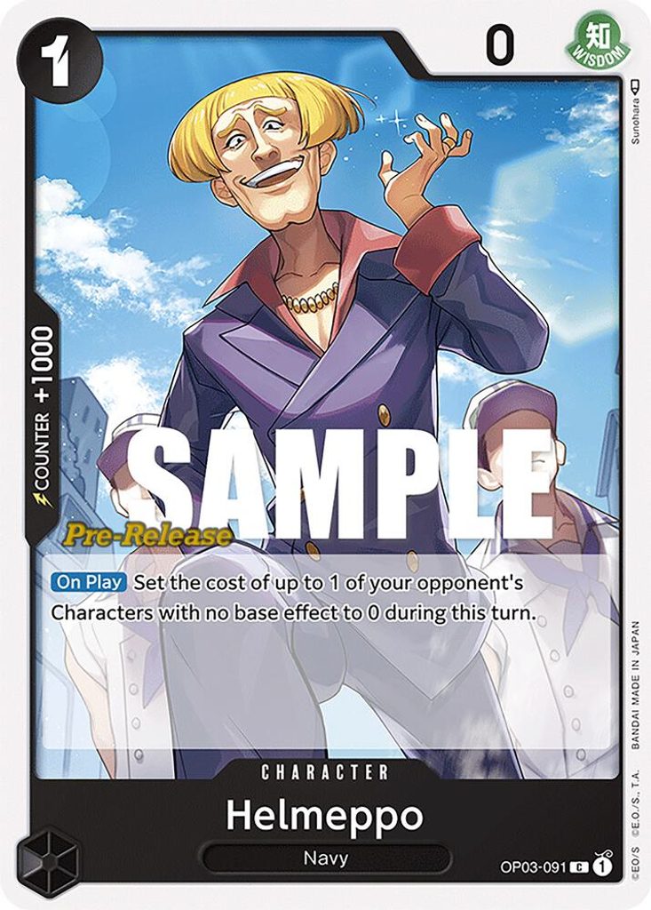 Helmeppo OP03-091, the C printing from OP-03 of the One Piece Card Game
