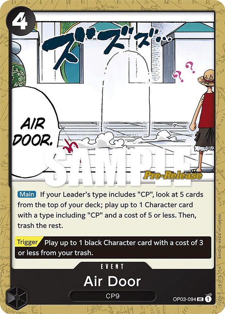 Air Door OP03-094, the UC printing from OP-03 of the One Piece Card Game