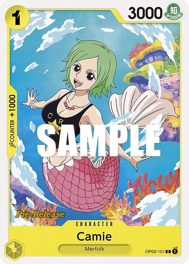 Camie OP03-101, the C printing from OP-03 of the One Piece Card Game