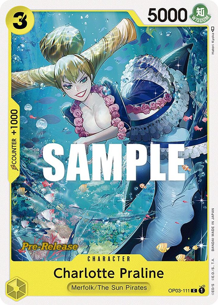 Charlotte Praline OP03-111, the C printing from OP-03 of the One Piece Card Game