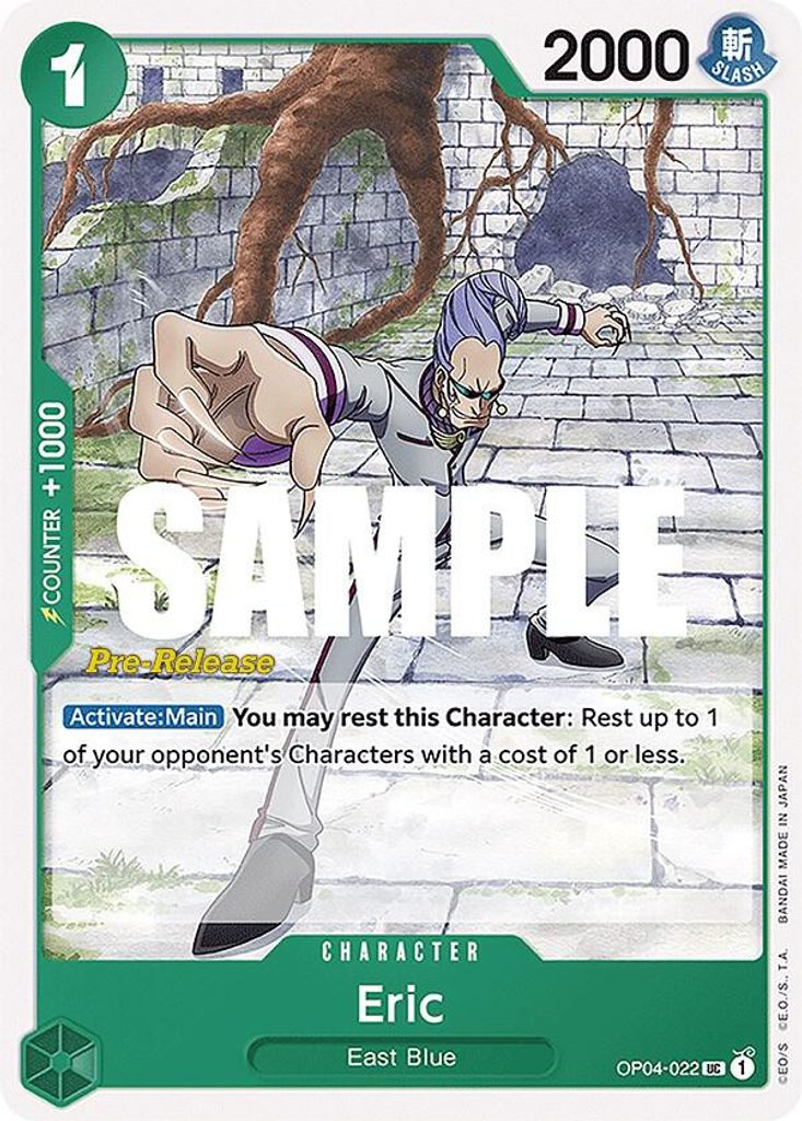 Eric OP04-022, the UC printing from OP-04 of the One Piece Card Game