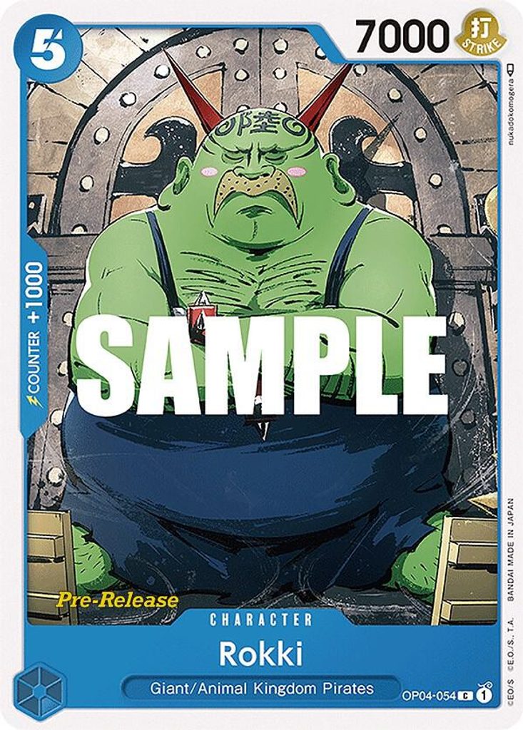 Rokki OP04-054, the C printing from OP-04 of the One Piece Card Game