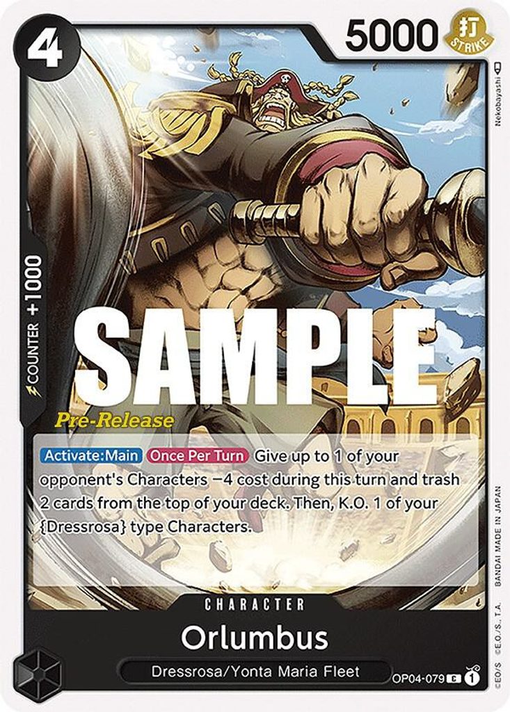 Orlumbus OP04-079, the C printing from OP-04 of the One Piece Card Game