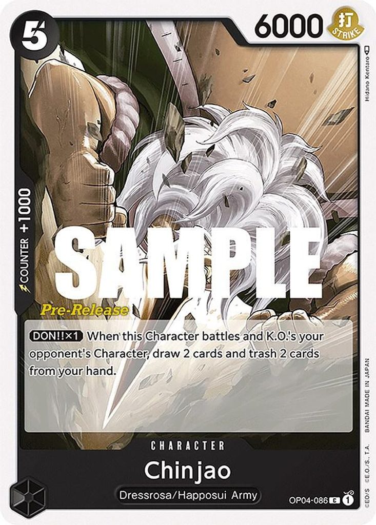 Chinjao OP04-086, the C printing from OP-04 of the One Piece Card Game