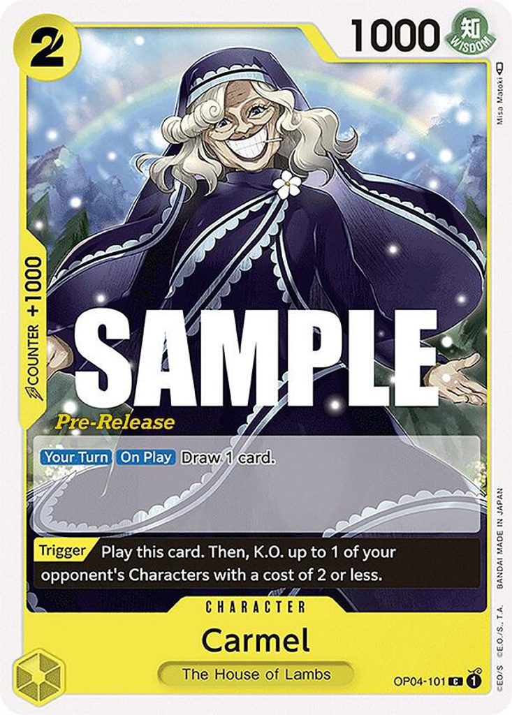 Carmel OP04-101, the C printing from OP-04 of the One Piece Card Game