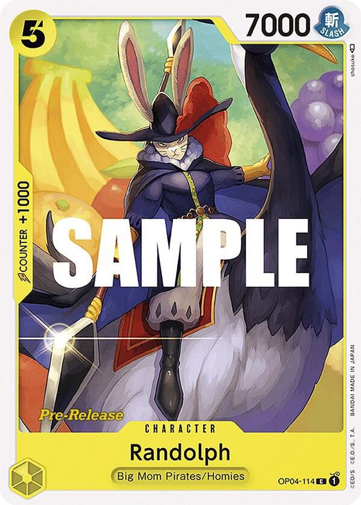 Randolph OP04-114, the C printing from OP-04 of the One Piece Card Game