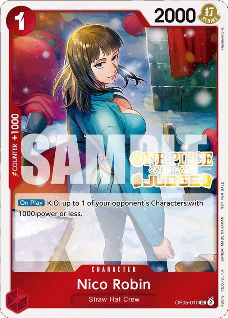 Nico Robin OP05-010, the UC printing from OP-05 of the One Piece Card Game