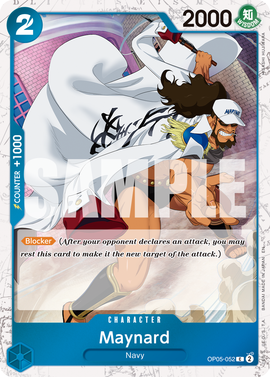 Maynard OP05-052, the C printing from OP-05 of the One Piece Card Game