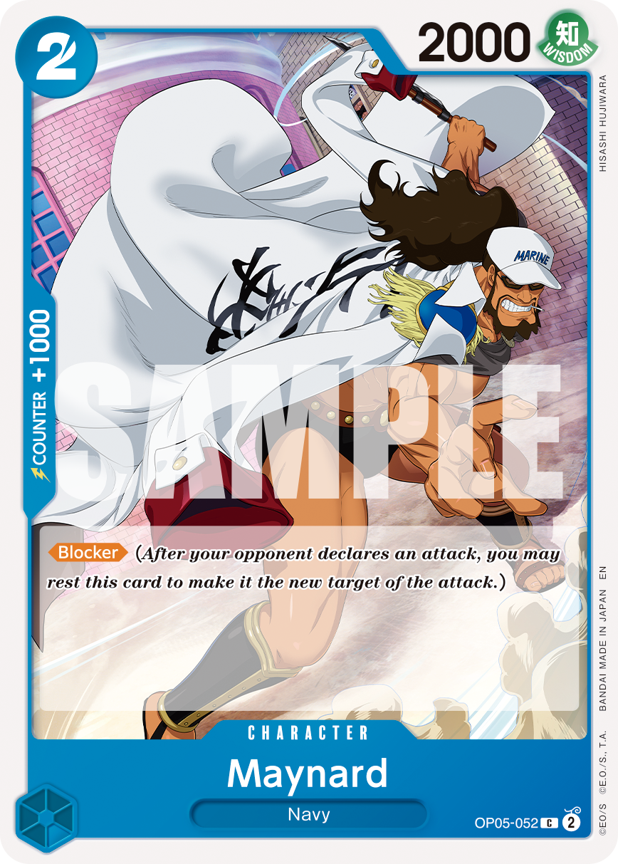 Maynard OP05-052, the C printing from OP-05 of the One Piece Card Game