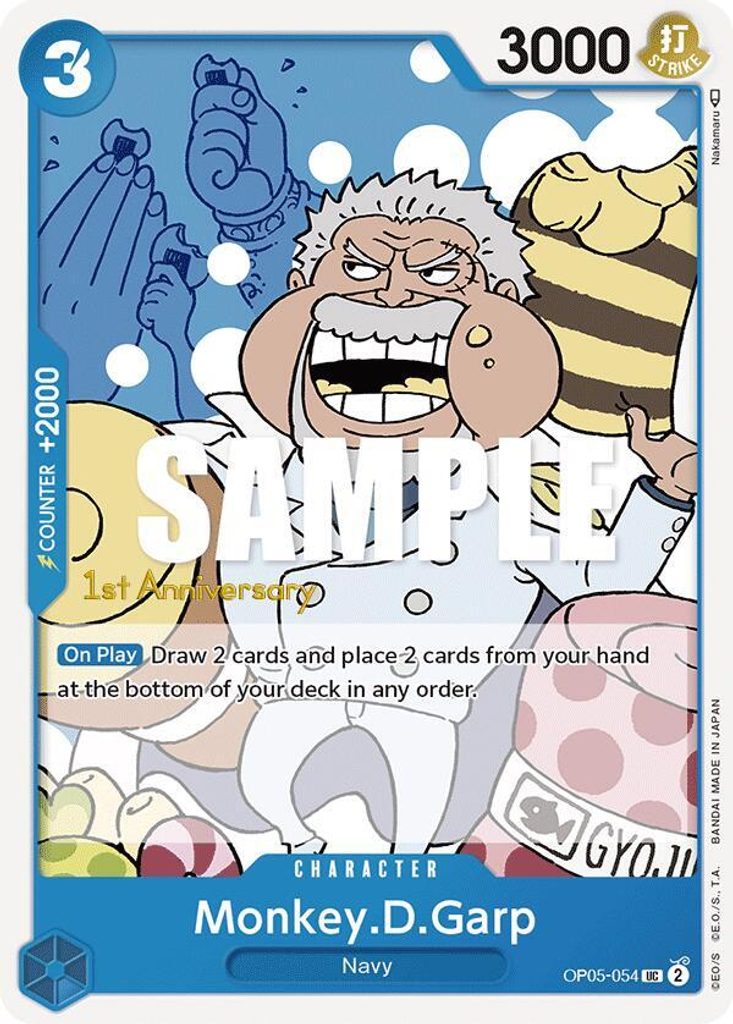 Monkey.D.Garp OP05-054, the UC printing from OP-05 of the One Piece Card Game