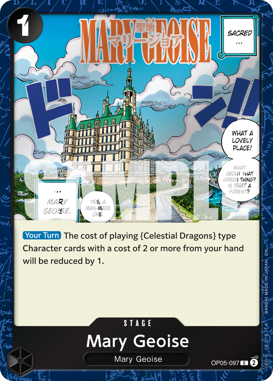 Mary Geoise OP05-097, the C printing from OP-05 of the One Piece Card Game