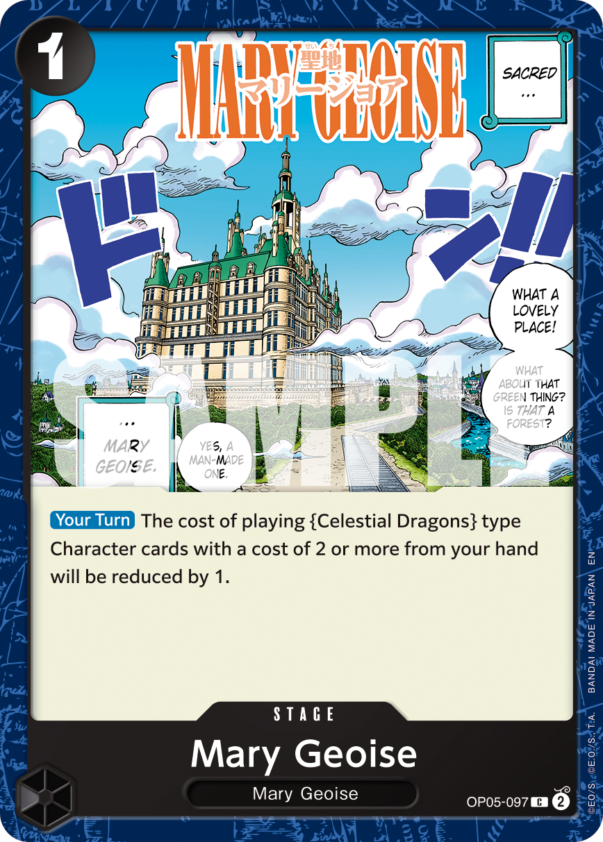 Mary Geoise OP05-097, the C printing from OP-05 of the One Piece Card Game