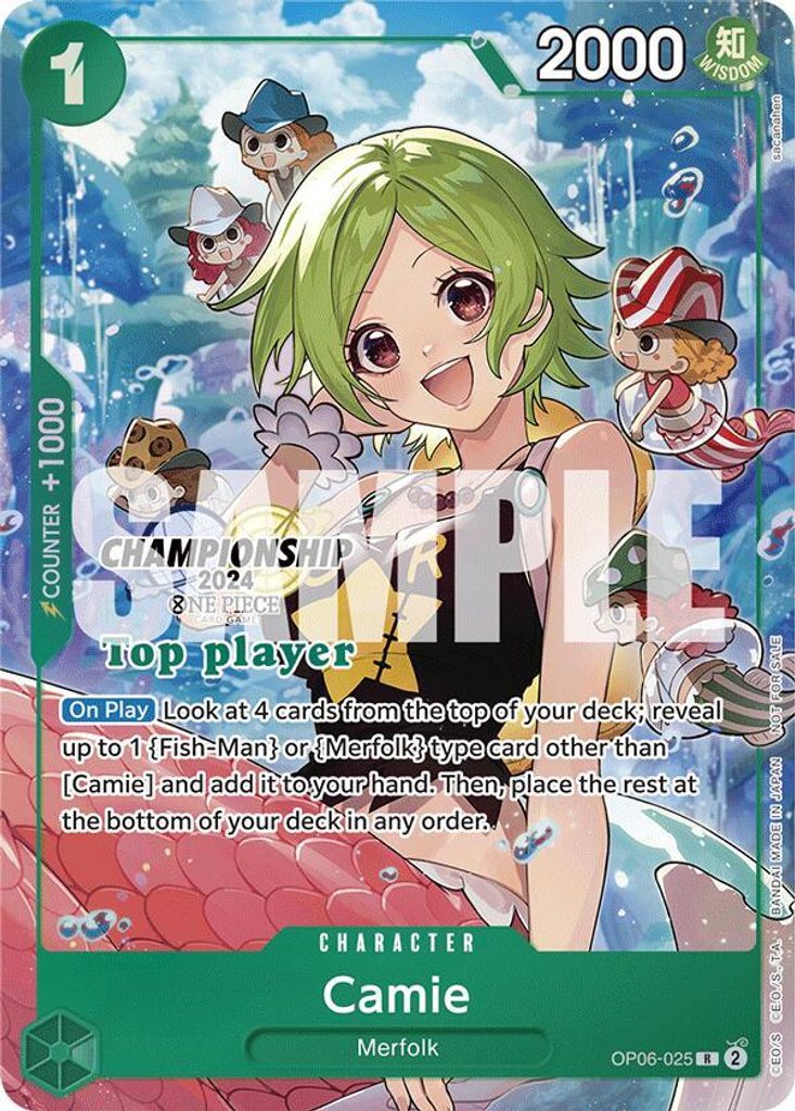 Camie OP06-025, the R printing from OP-06 of the One Piece Card Game