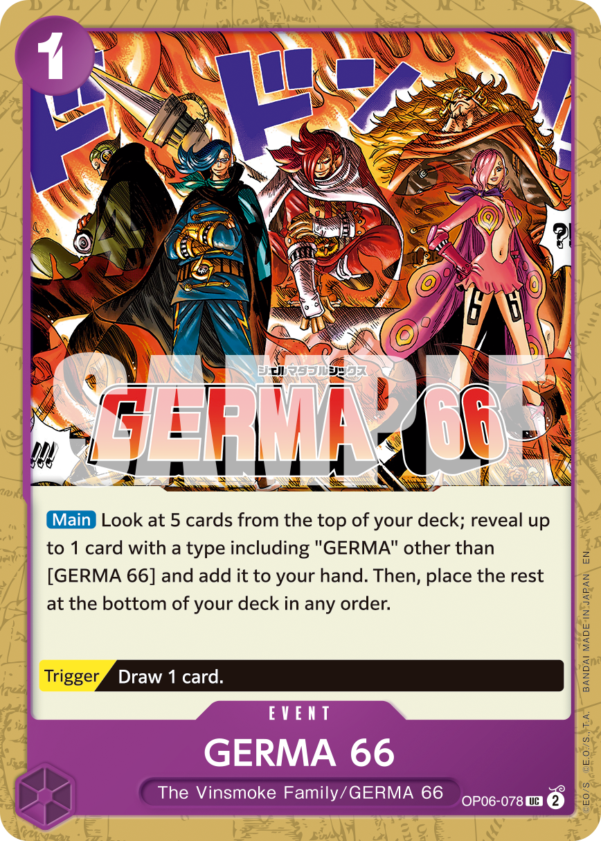 GERMA 66 OP06-078, the UC printing from OP-06 of the One Piece Card Game