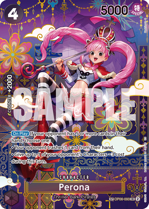 Perona - OP06-093 OP06-093, the SR printing from OP-06 of the One Piece Card Game