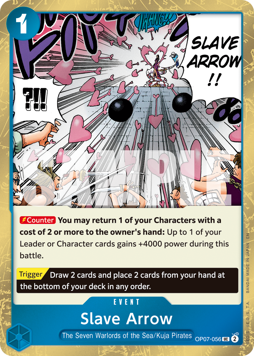 Slave Arrow OP07-056, the UC printing from OP-07 of the One Piece Card Game