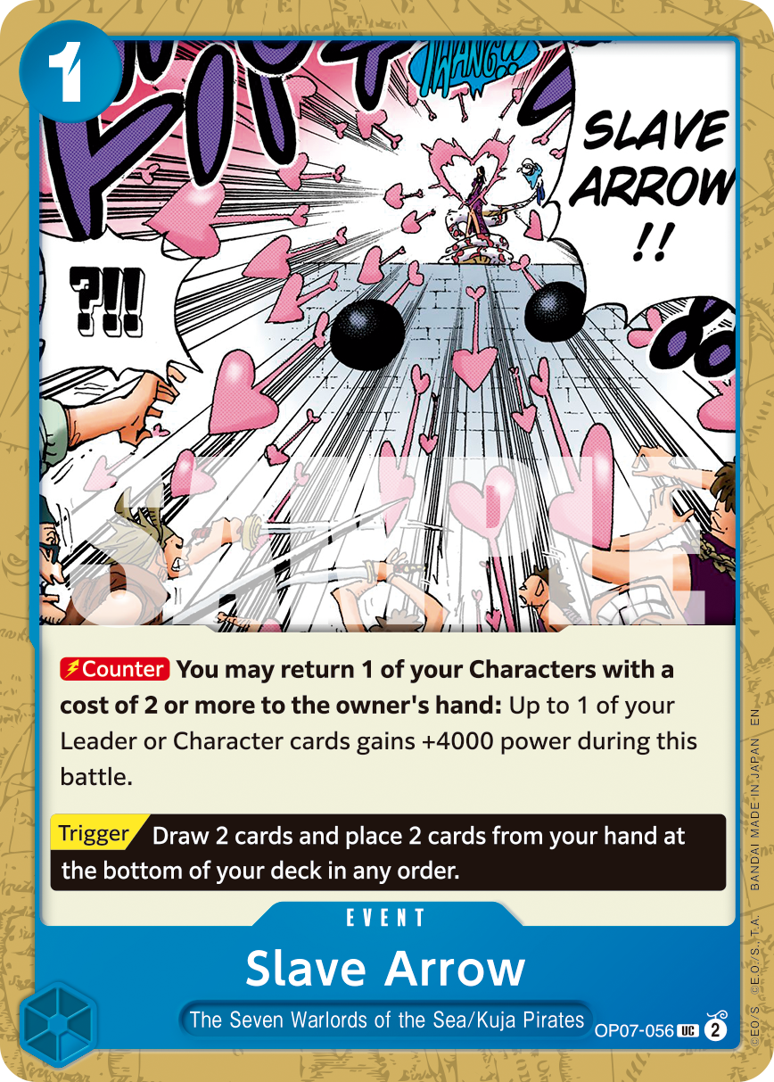 Slave Arrow OP07-056, the UC printing from OP-07 of the One Piece Card Game