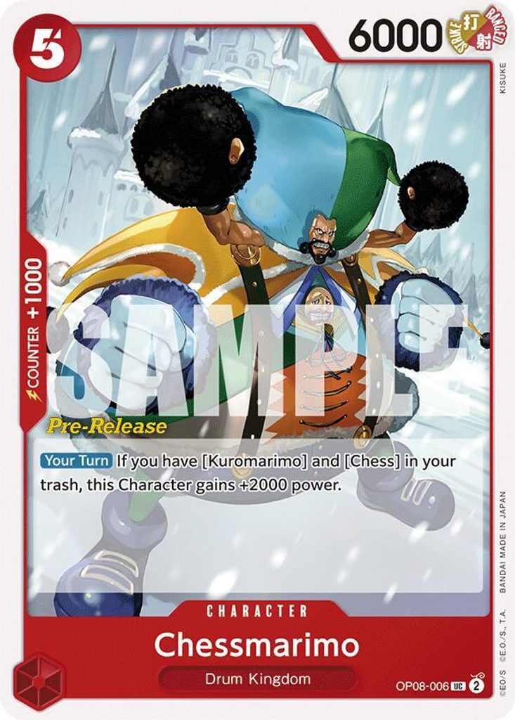 Chessmarimo OP08-006, the UC printing from OP-08 of the One Piece Card Game