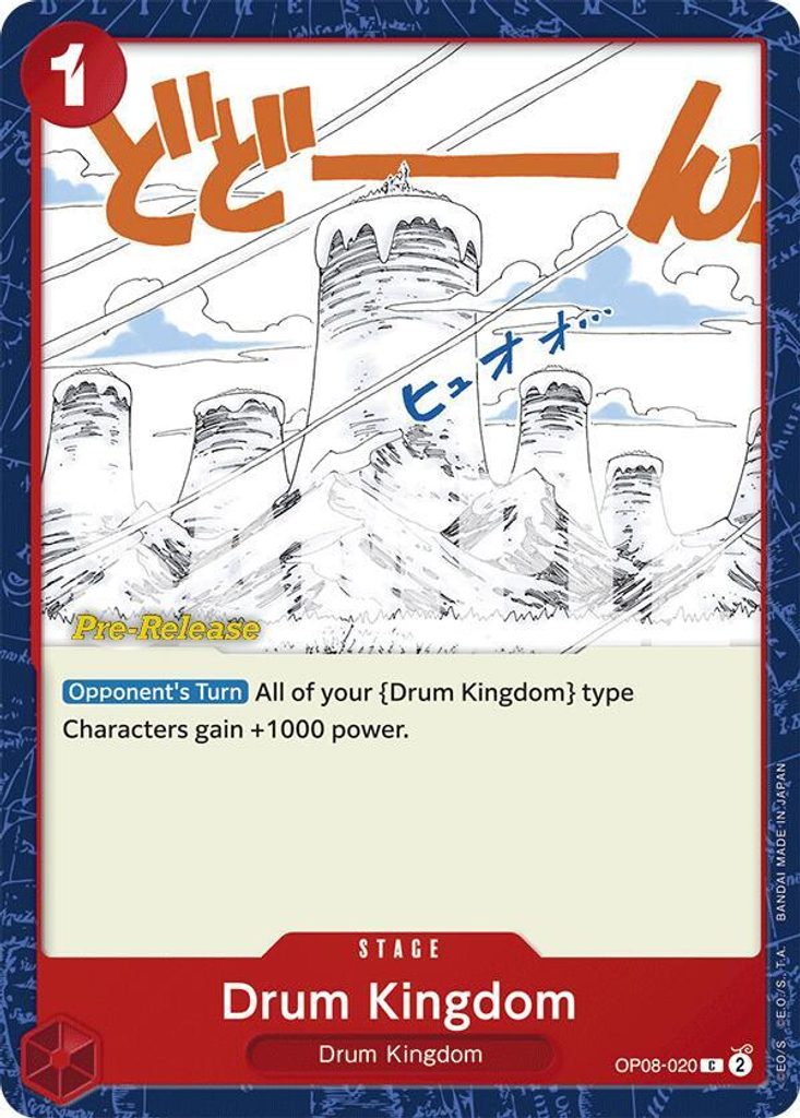 Drum Kingdom OP08-020, the C printing from OP-08 of the One Piece Card Game